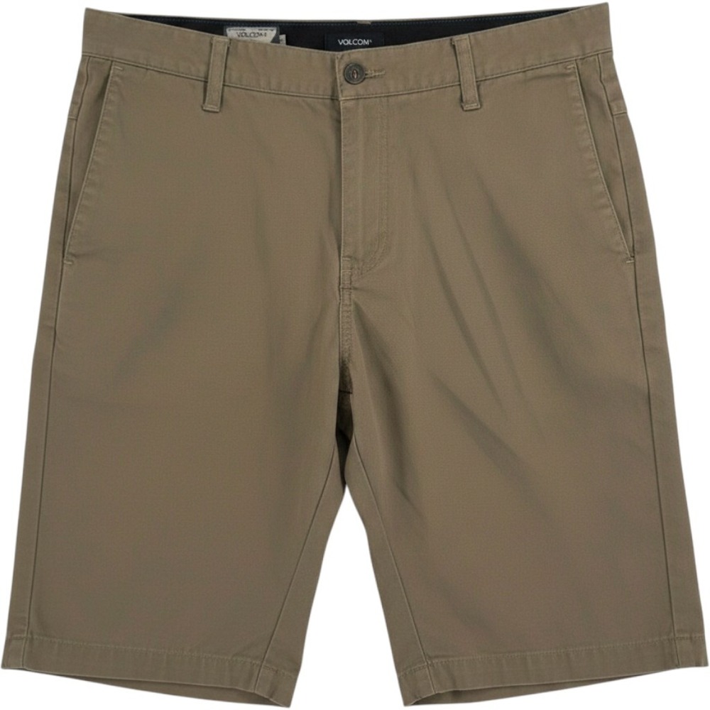 Volcom Men's Khaki Chino Shorts Size 31 Pockets Beach Preppy Skate